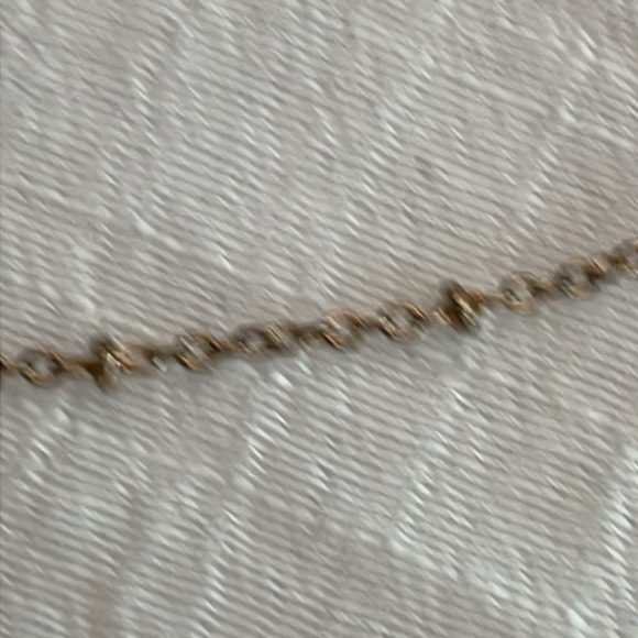 Vintage ANKLET  gold tone handcrafted 8 1/2” tiny delicate ball bead chain - Picture 2 of 3
